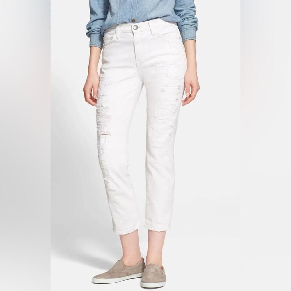 Current/Elliott The Highwaist Straight Super Salty Repair